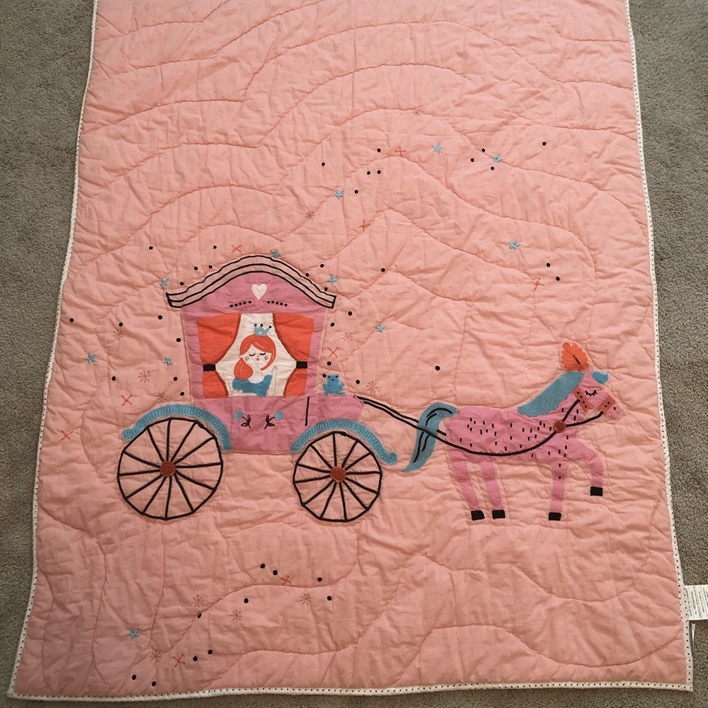 EUC Land of Nod crib quilt